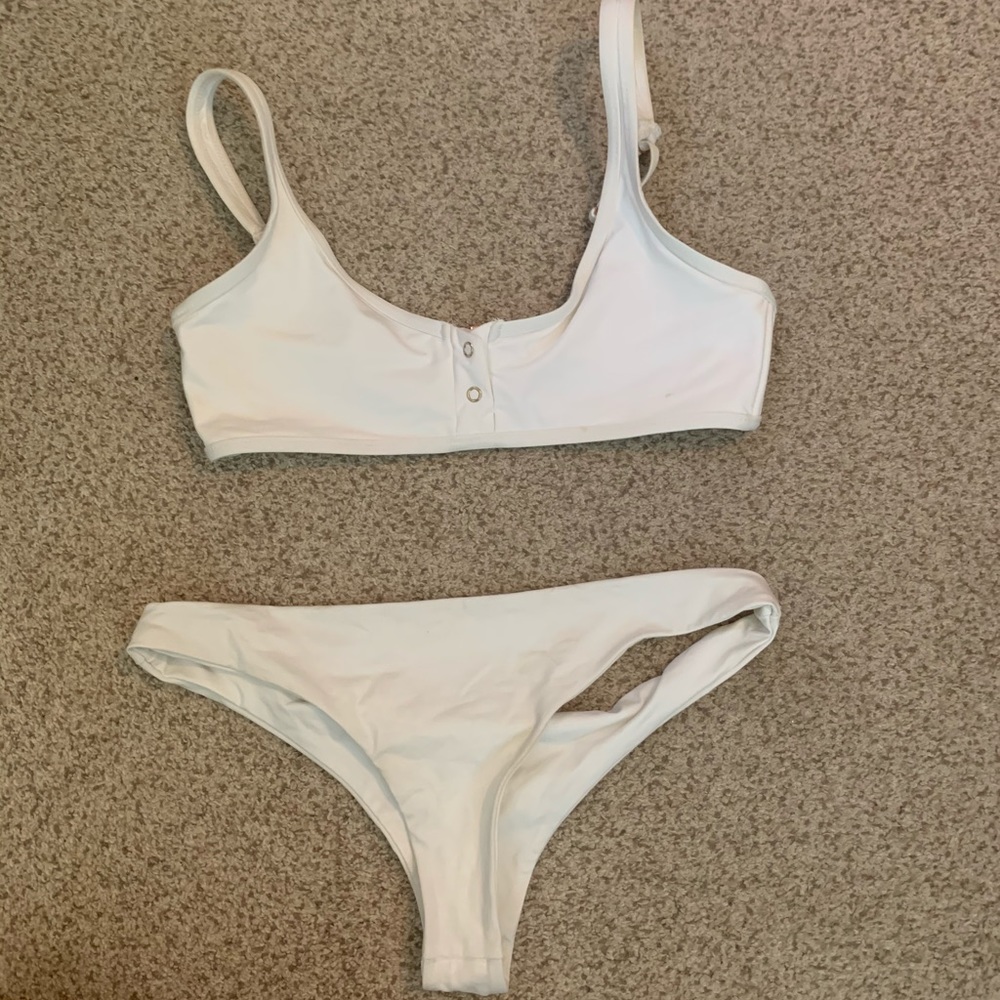 White bikini bought from revolve